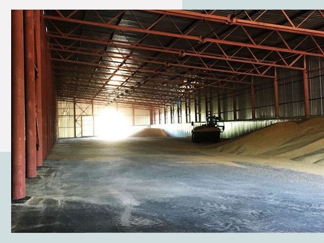 Строительство зернохранилищ в Алексине