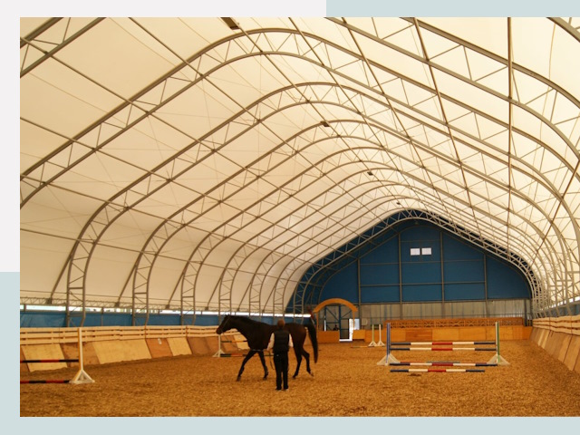 Строительство конных манежей в Алексине