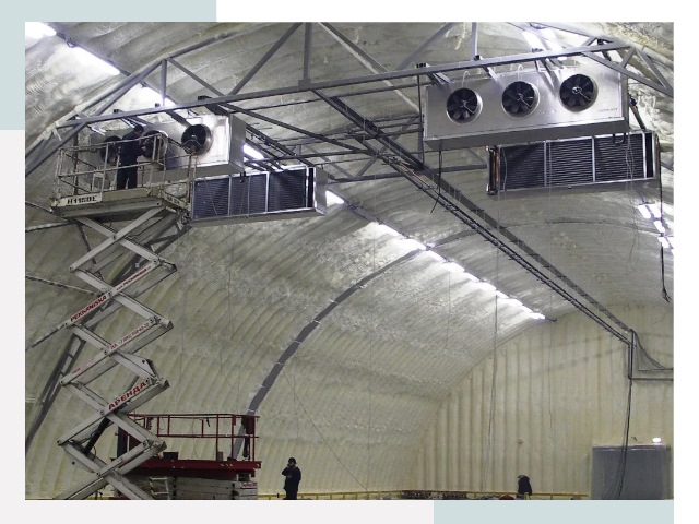 Оснащение ангаров в Алексине