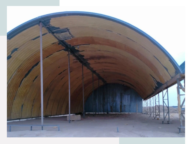 Реконструкция ангаров в Алексине